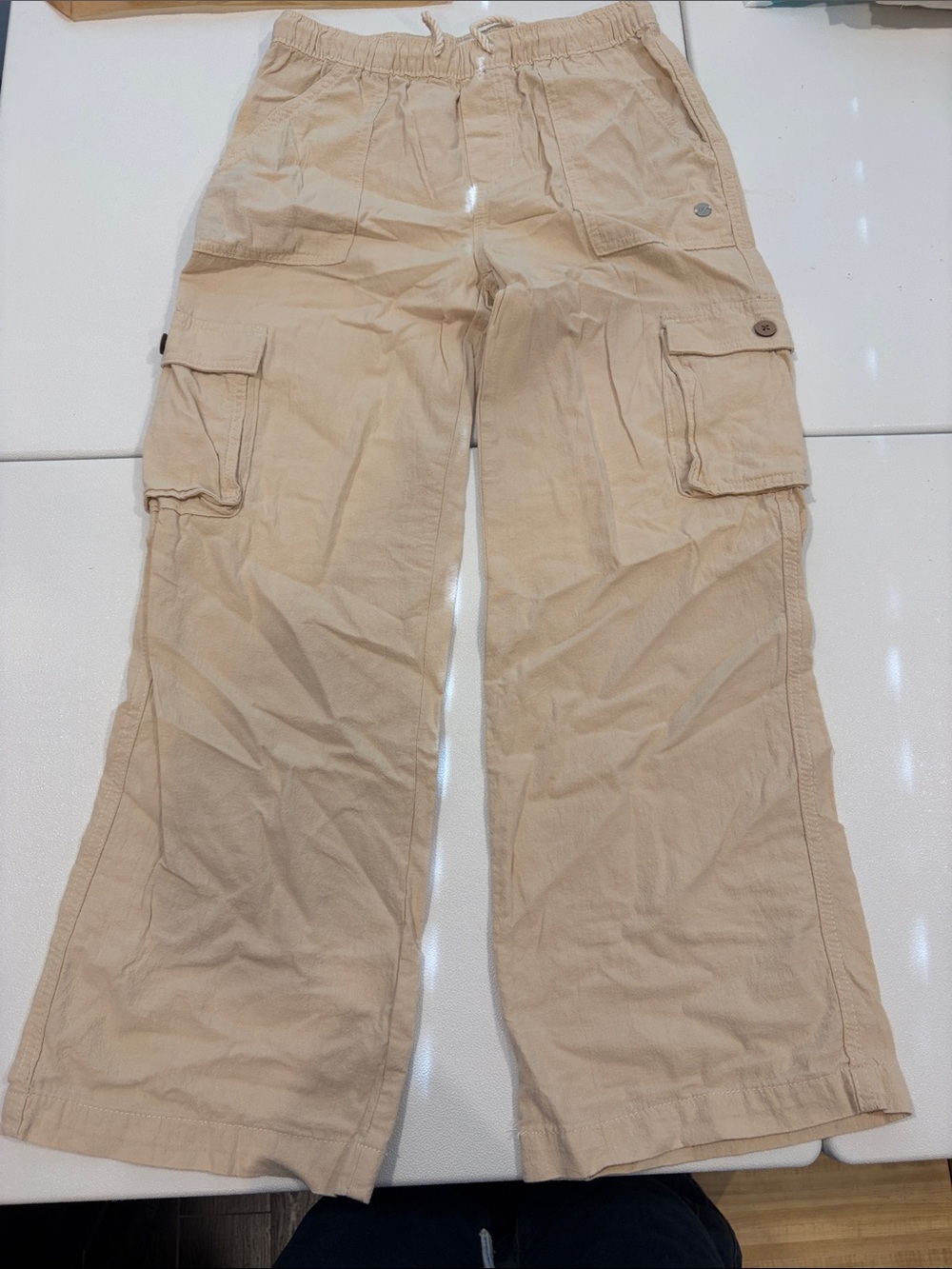 Roxy Kids Light Beige Cargo Pants